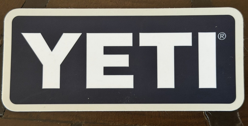 New Yeti Official Sticker Decal Cooler Tumbler Brand Logo Sticker in Navy (1)