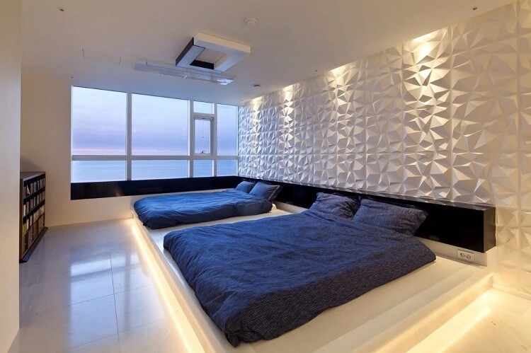 12Pcs PVC 3D Effect Wall Panels 30x30cm for DIY Wallpaper Home Decor White Color