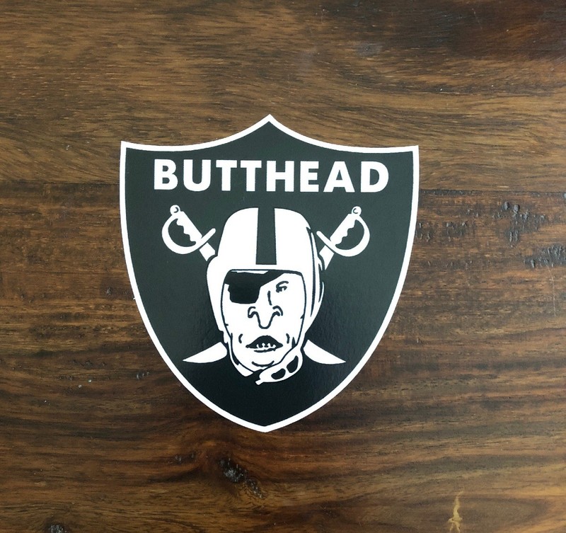Beavis And Butthead Sticker - Raiders Sticker 