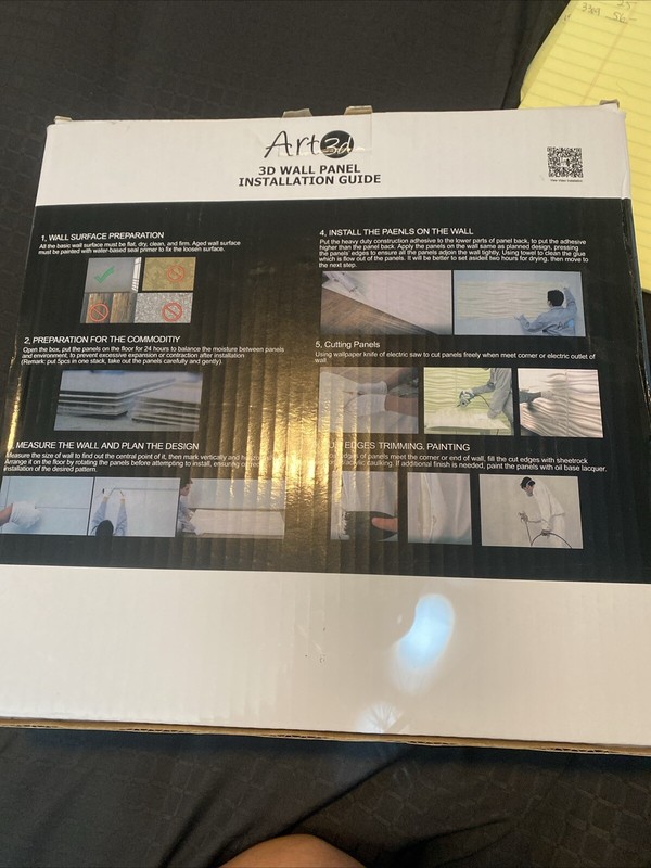 Decorative 3D Wall Panels in Diamond Design, 12"x12" Matt Black (33 Pack) gallery