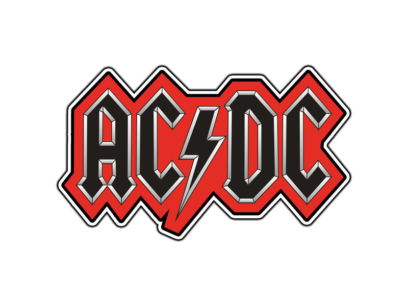 #2789 ACDC Logo #1 Sticker Brand Waterproof Vinyl Decal Die-Cut Car Laptop