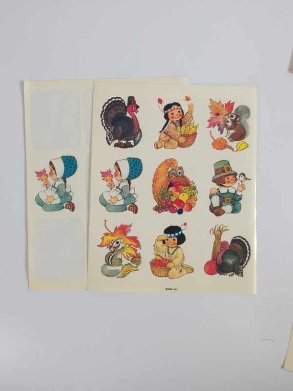 Mixed Lot Vintage 90s Sticker Sheets Animals Hearts Holiday Dinosaur gallery