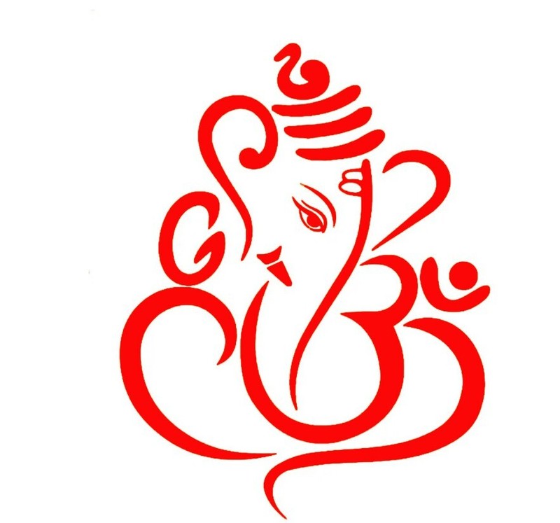 Hindu God Ganesh / Ganpati vinyl sticker decal - many sizes / colors available gallery