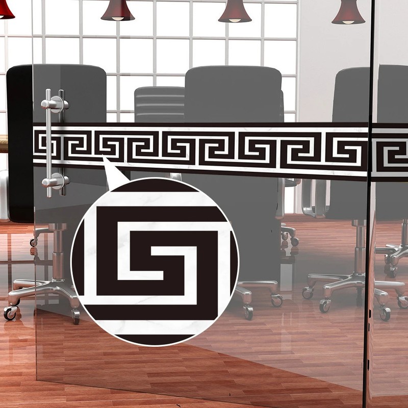 10*200cm Geometric Pattern Waist Lines Self -Adhesive Waterproof Removable Wall gallery
