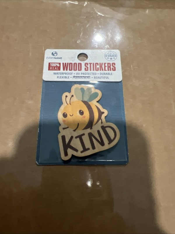 Flexible Wood Sticker Adheres To Flat Or Curved Smooth Surface Waterproof