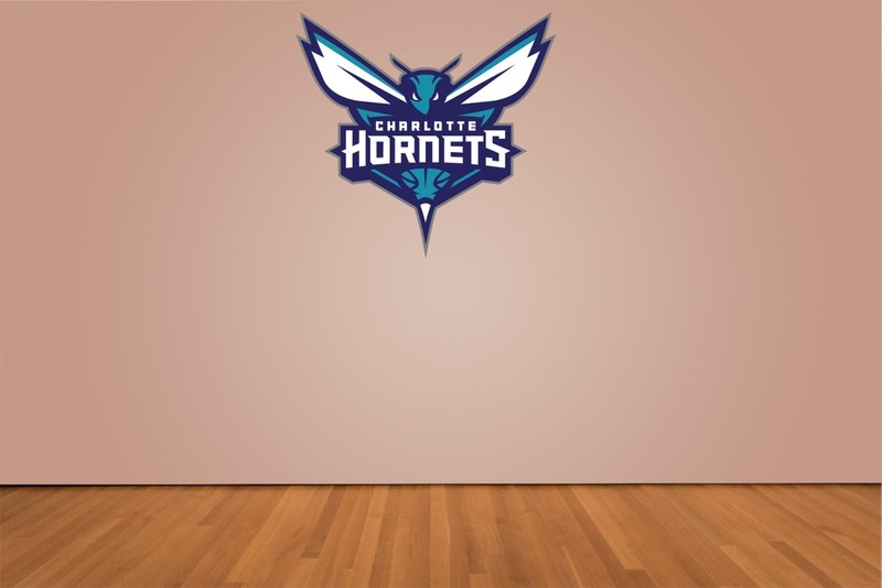 Charlotte Hornets Basketball Indoor Wall Vinyl Decal Sticker 5″ – 52″