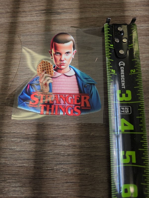 Eleven Waffle Stranger Things UV DTF Dcal Sticker Raised Waterproof USA gallery
