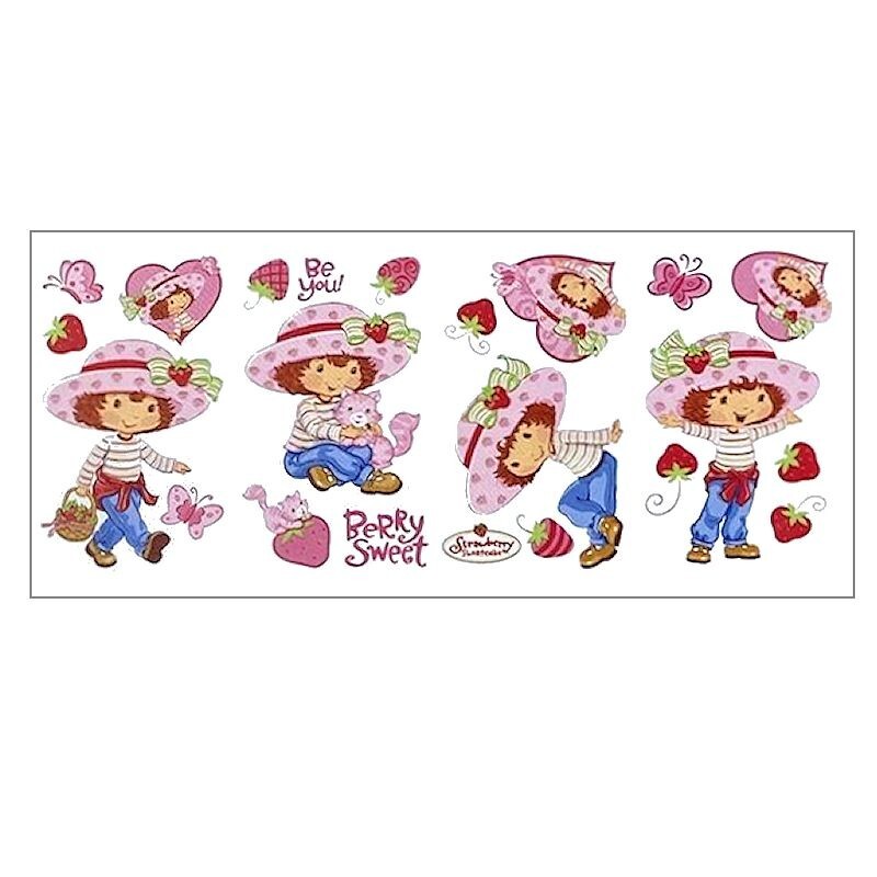 STRAWBERRY SHORTCAKE CUSTARD Cat 22 Jumbo Stick-ups wall stickers MURAL decals gallery