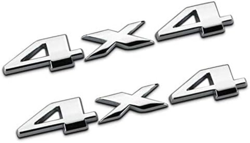 Luxury 2-Piece 3D Chrome 4x4 Logo Emblem Set for All Vehicles - Easy Install gallery