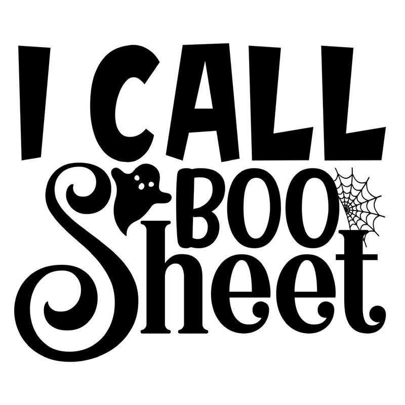 4” Boo Sheet Sticker Funny Halloween Holiday Trick Or Treat DIY Craft Idea