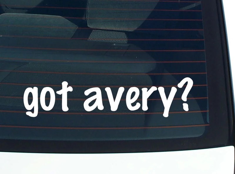 got avery? FUNNY VINYL CAR DECAL STICKER FAMILY LAST NAME