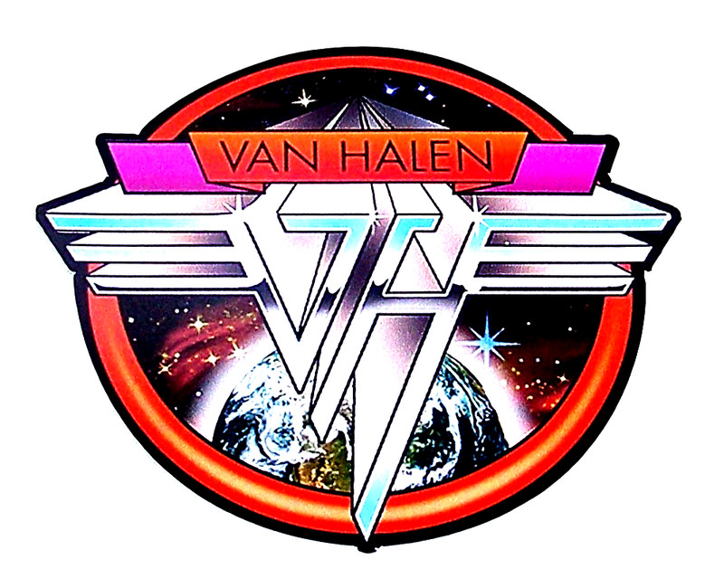 VAN HALEN Die Cut Large Sticker Decal Music Band Rock Hagar Roth Eddie Van Halen
