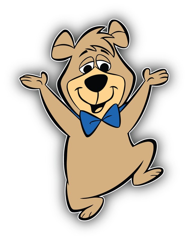 Yogi Bear Cartoon Boo Boo Sticker Bumper Decal – ”SIZES”