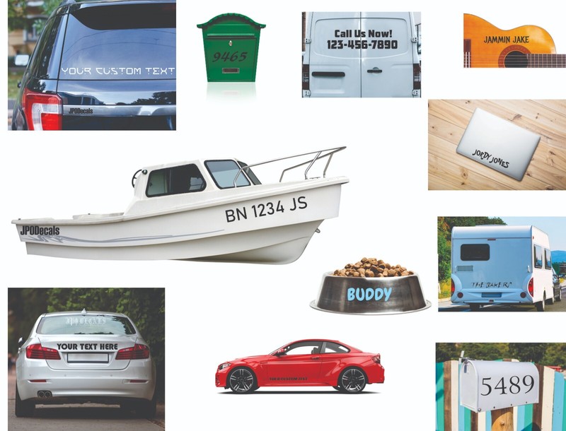 1 Inch Custom Lettering Or Numbers Vinyl Decal Transfer Sticker Premium Vinyl gallery