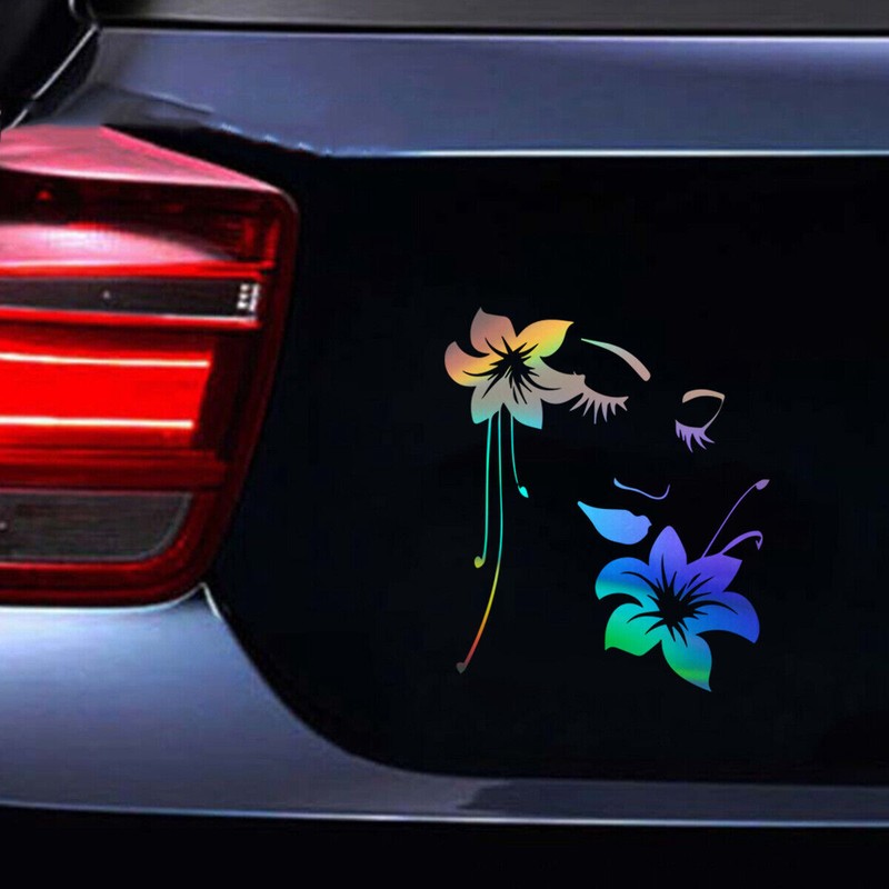 1pcs Flowers Butterfly Wall Stickers Car Window Door Laptop Art Vinyl Decal gallery
