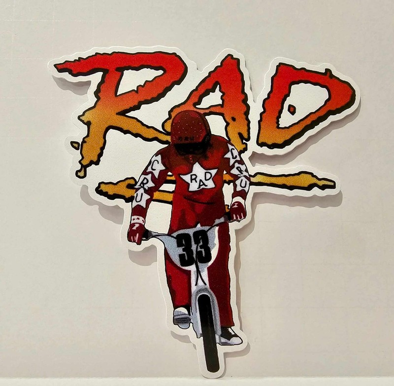 RAD | RAD Movie | Cru Jones | Rad Racing | Helltrack | BMX | 4″ Vinyl Sticker |