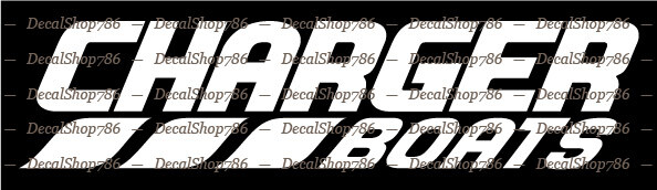 Charger Boats – Outdoor Sports – Vinyl Die-Cut Peel N’ Stick Decals/Stickers