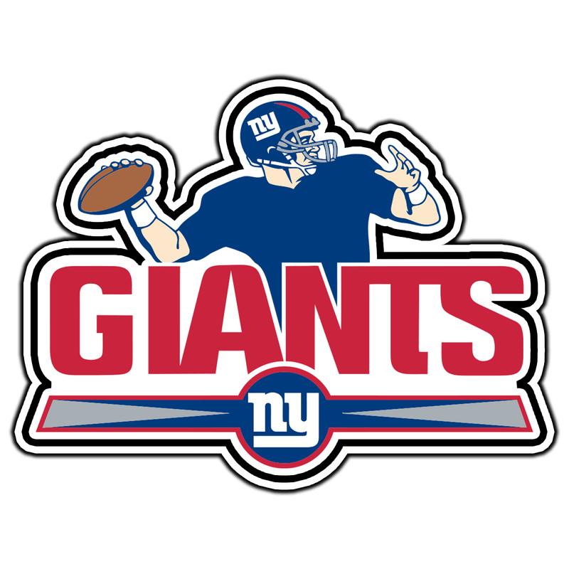 New York Giants Logo #6 Football Sticker Waterproof Vinyl Decal Die-Cut Car