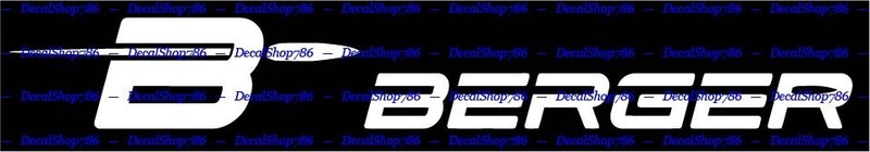 Berger Bullets – Hunting & Shooting – Car Vinyl Die-Cut Peel N’ Stick Decals