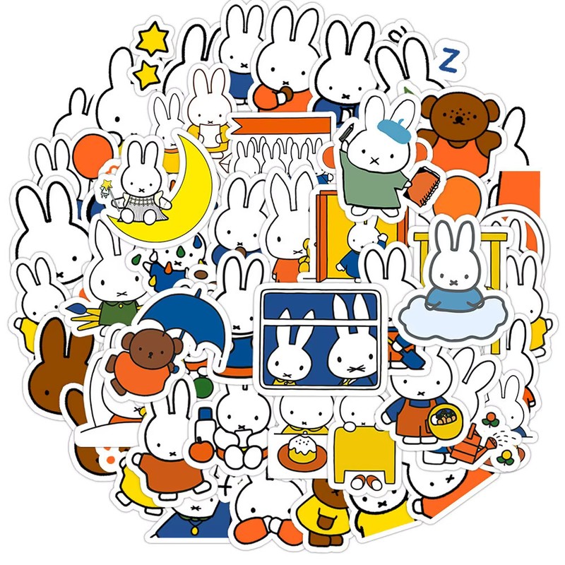 Miffy Stickers - 60 pieces- Stickers for Journals gallery