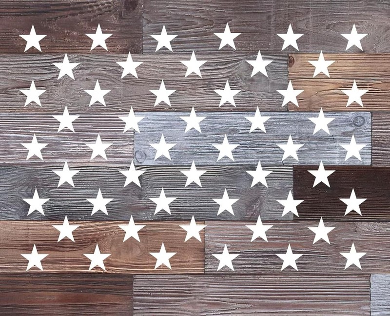 American Flag Vinyl Star Union Vinyl Application | DIY Wood Flag Stars Flagmaker gallery