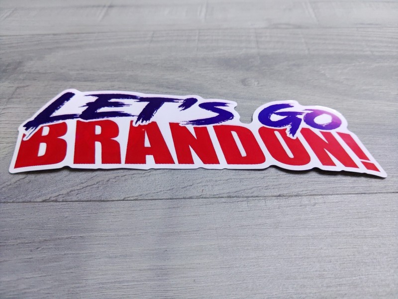 Let’s Go Brandon Bumper Sticker, Window 7″x2-1/4″