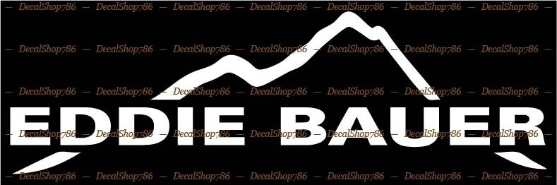 Eddie Bauer Outdoor/Sporting Apparel/Gear- Car Vinyl Die-Cut Peel N’ Stick Decal