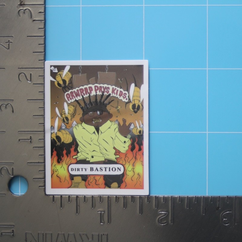 RawRap Pry Kids (WU-TANG CLAN DIRTY BASTION ODB) GPK Parody, Gloss PVC Decal