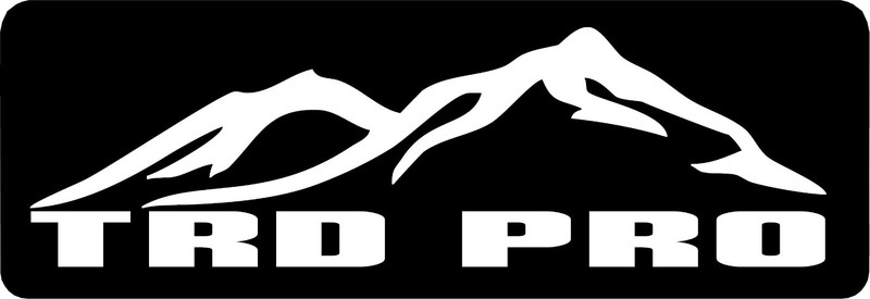 PRO Tacoma Tundra Runner 4×4 Vinyl Decal Stickers 4 Pack 17 Colors/ 5 Sizes