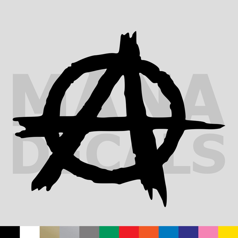 Anarchy Symbol Vinyl Die Cut Decal Sticker – Anarchist