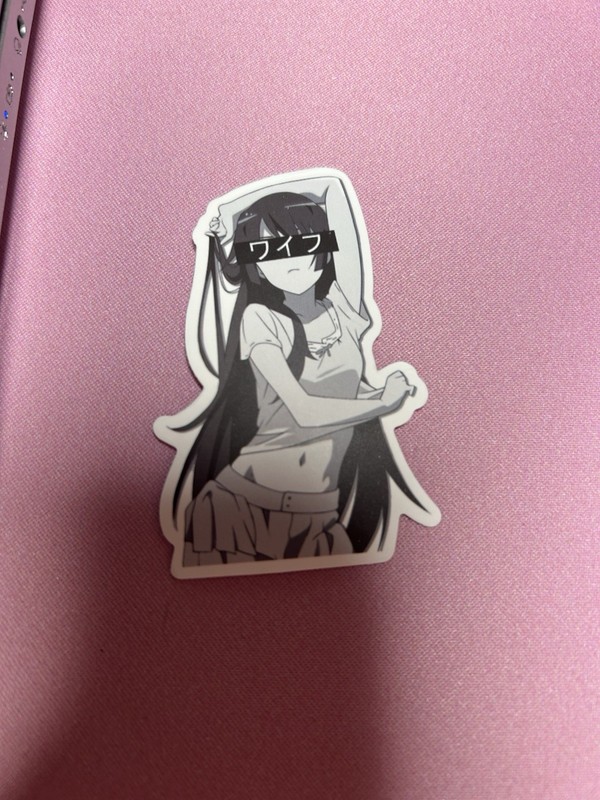 black and white waifu lewd stickers #15 gallery