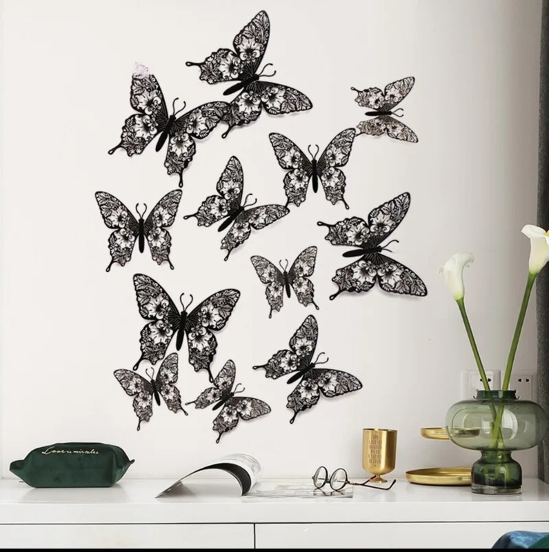 12 x 3D Butterfly Wall Stickers Home Decor Room Decoration Sticker Bedroom Cute gallery