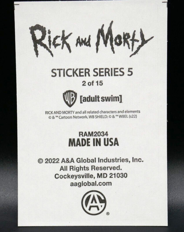 Rick and Morty Officially Licensed Sticker Vending Decal Cartoon Funny gallery