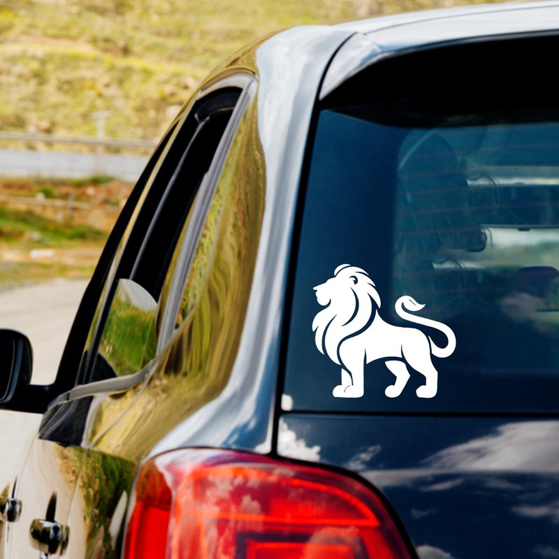Simple Lion Vinyl Decal Sticker Car Truck Window Laptop Sticker
