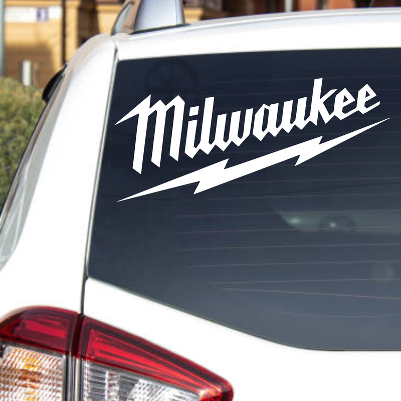 Milwaukee Tools Sticker Vinyl Decal Car Truck Toolbox Window Choose Size + Color gallery