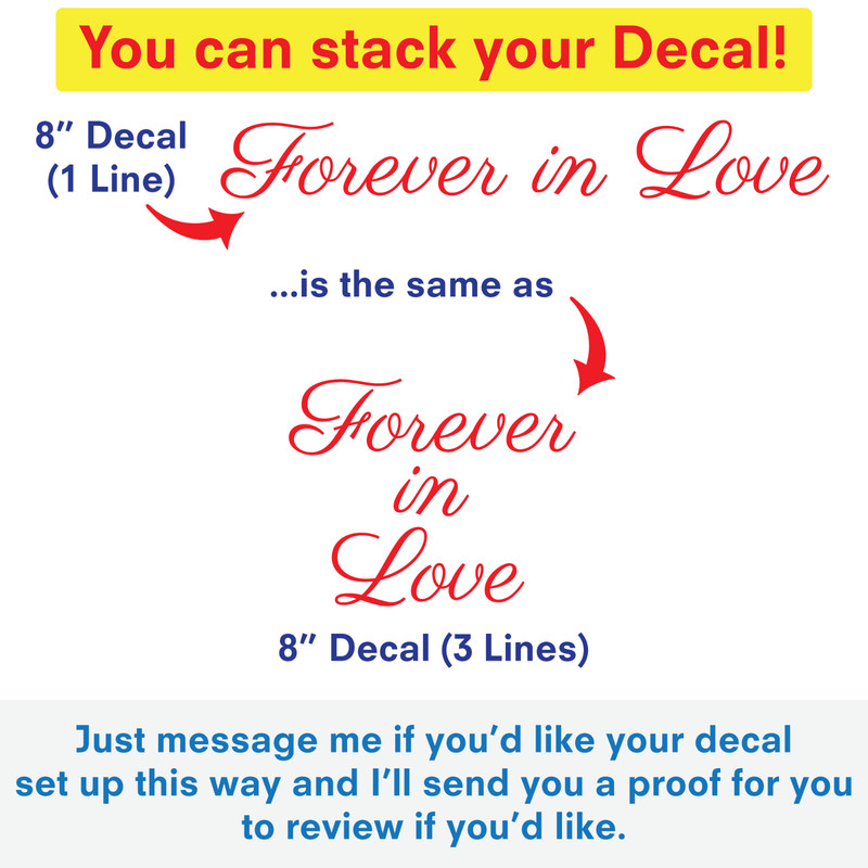 CUSTOM Text Sticker Vinyl Lettering Decal - Personalized Text Decal for Car SUV gallery
