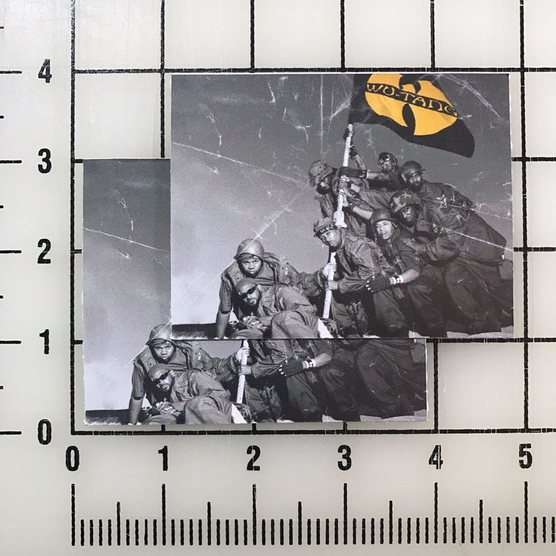 Wu Tang Clan Iron Flag 4" Wide Vinyl Decal Sticker BOGO gallery