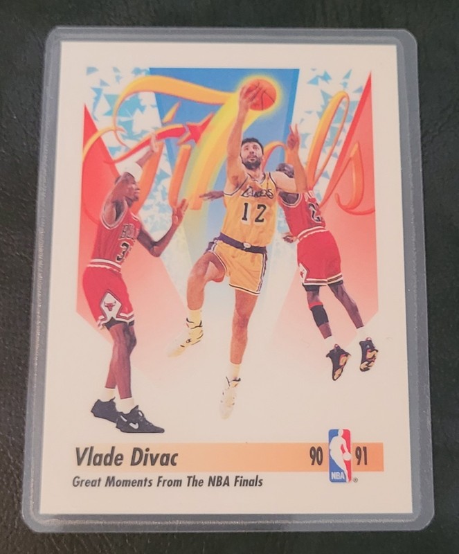 Vlade Divac Vintage Basketball Card HOF Fridge/Locker/Cabinet Laminated Magnet