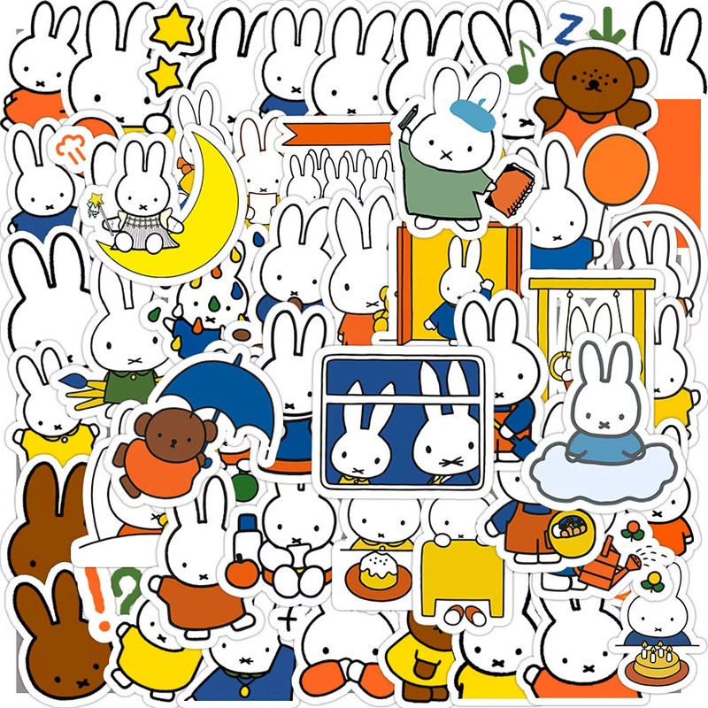 Miffy Stickers – 60 pieces- Stickers for Journals