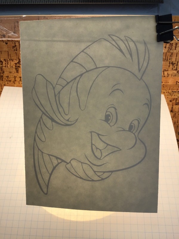 Flounder The Little Mermaid – WHITE – Vinyl Sticker Decal – MM4.3.868