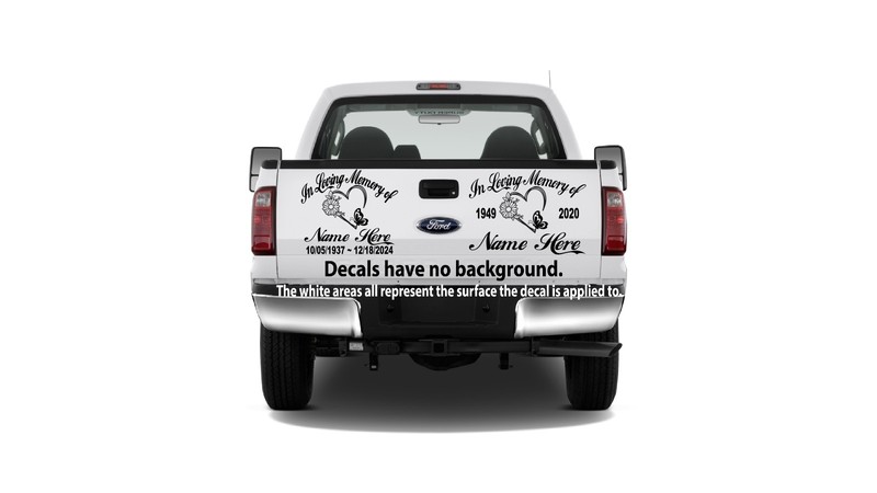 In Loving Memory Decal Heart Flower Butterfly Floral Car Window Vinyl Sticker 05 gallery