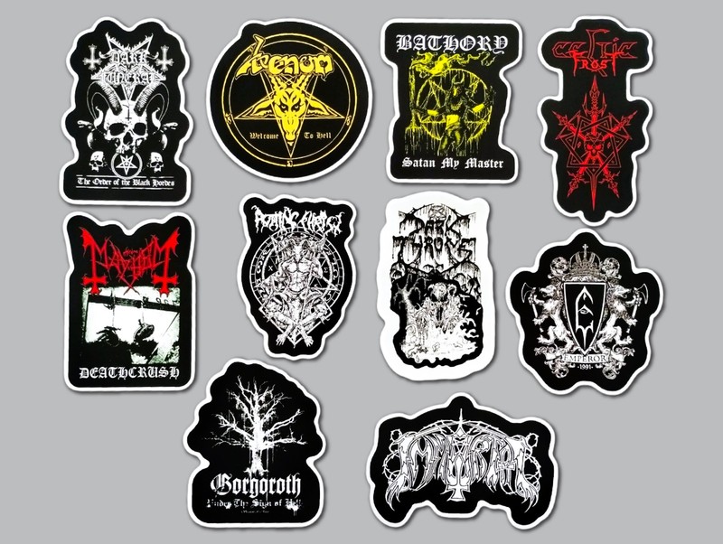 Black Metal Vinyl Sticker Lot (10 Stickers) SET 5 darkthrone mayhem venom death