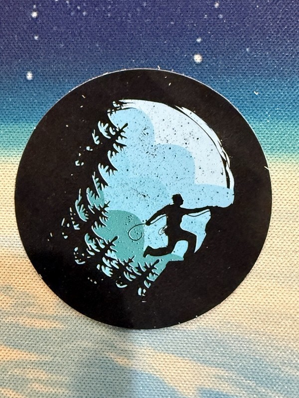 Outdoors Hiking Camping Adventure Nature Mountain Forest Trail Sticker Decal