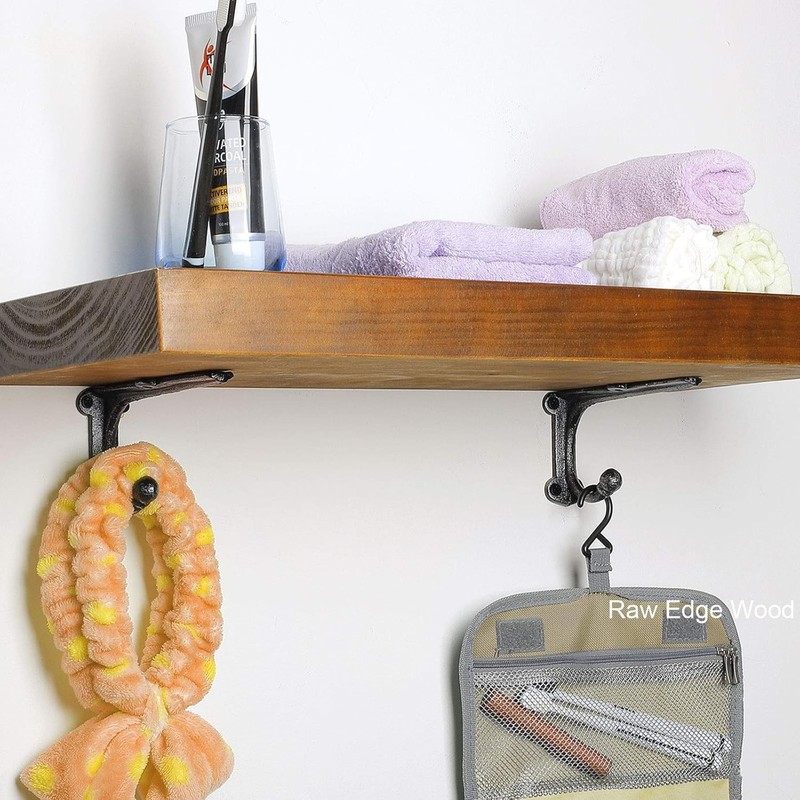 Heavy Duty Floating Shelf Brackets & Supports 4 Pack, Iron Shelf Brackets 6 Inch gallery