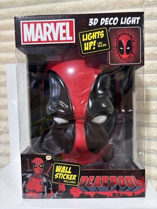 Deadpool 3D Deco Light LED Bulbs And Wall Sticker gallery