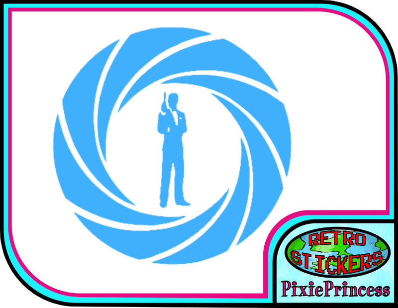 007 James Bond A Vinyl Sticker Laptop Car Van Truck Wall Art Poster Window Movie gallery