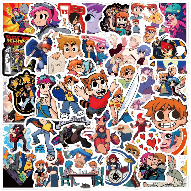 Laptop Sticker Pack Vinyl Waterproof Decal Set for Laptop Luggage Skateboard