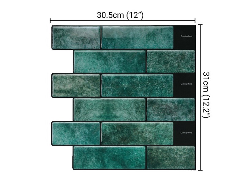 Mosaicowall Peel and Stick Kitchen Backsplash | Kitchen Tiles | Pack of 10 Tiles gallery