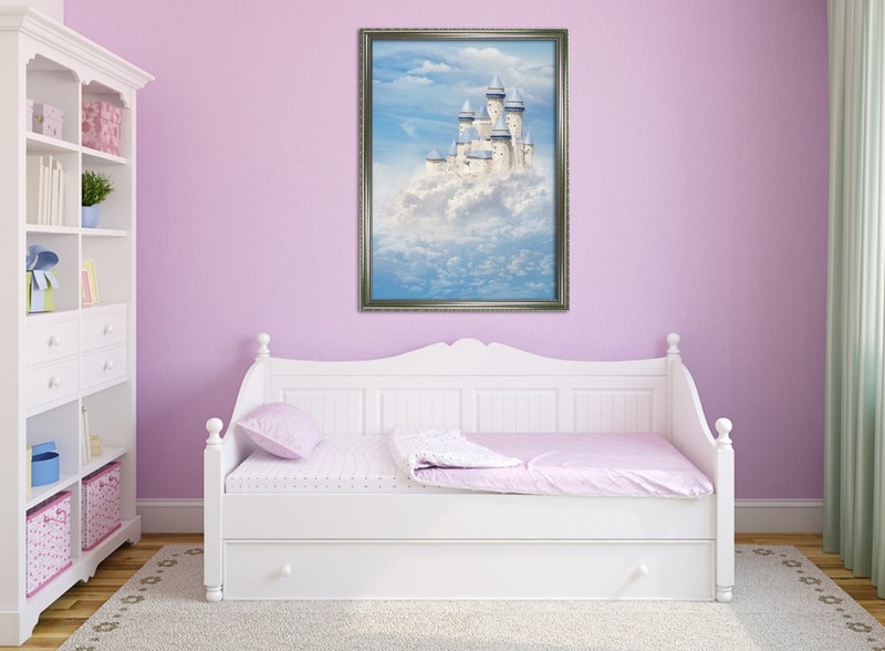 3D Castle Sky Dream 5 Fake Framed Poster Home Decor Print Painting Unique Art gallery