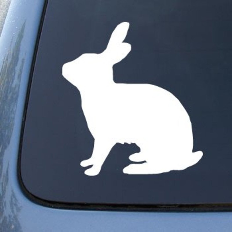RABBIT SILHOUETTE – Bunny | Die Cut Vinyl Car Decal Sticker for Car